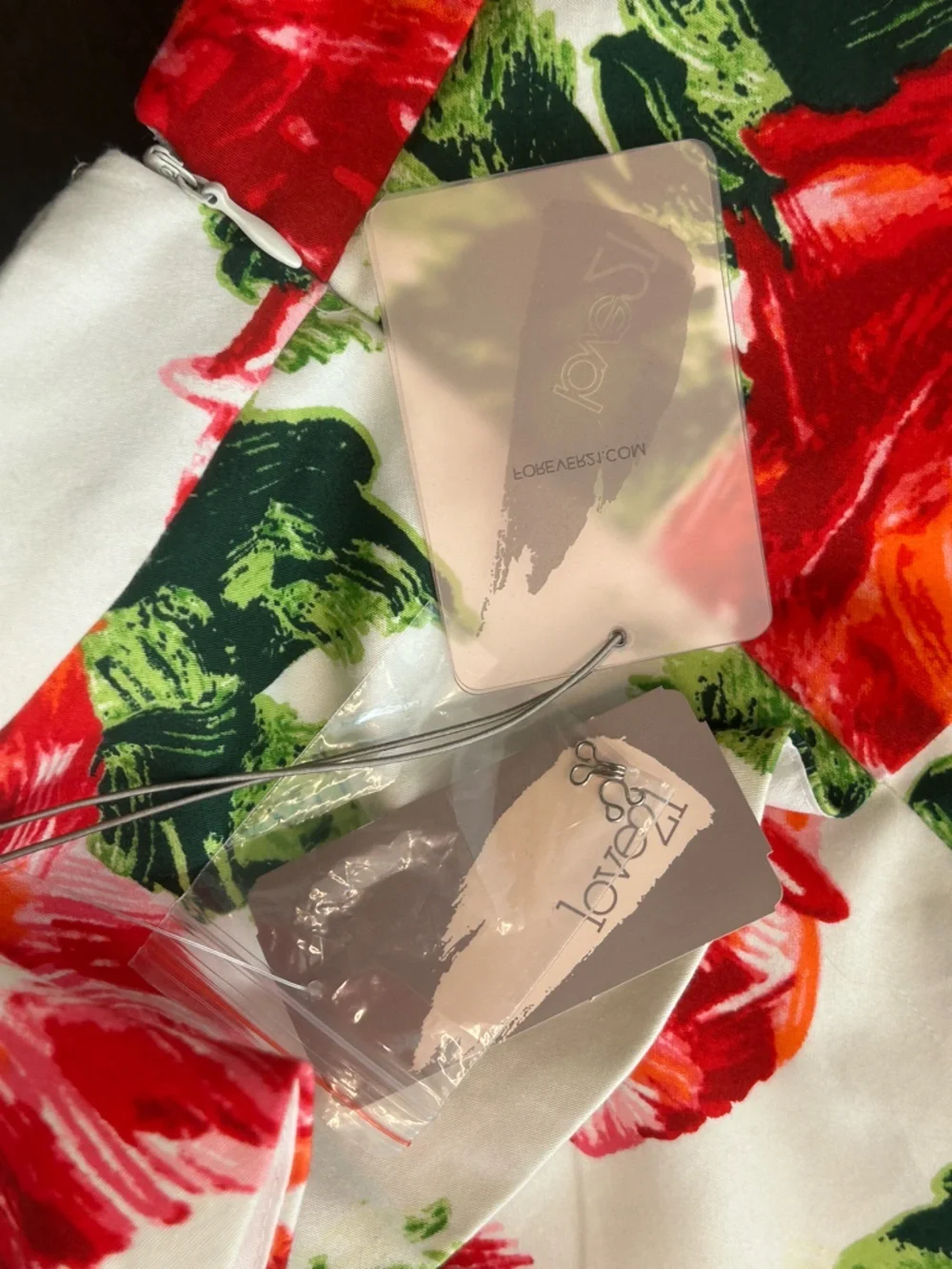 Deadstock Forever 21 Floral Mini Skirt Red Rose Ruffle Overlay Y2K Balletcore XS